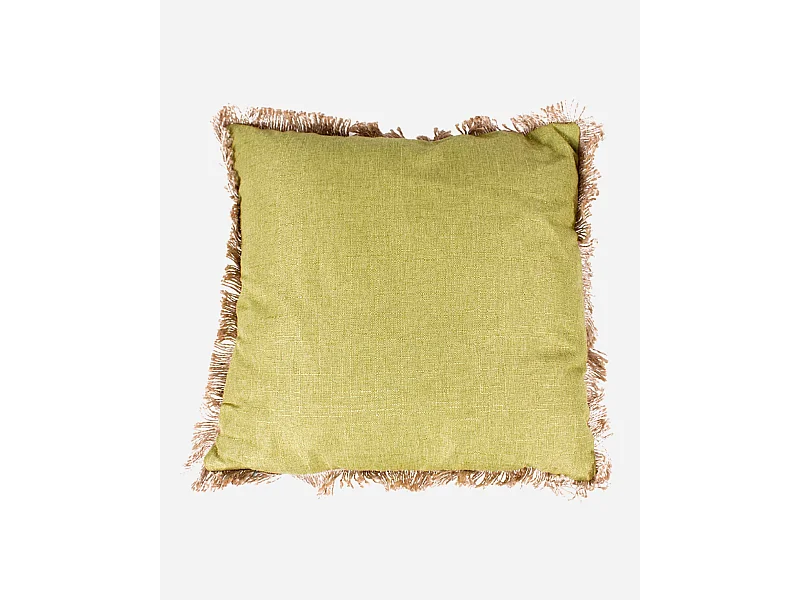 Cuscino in cotone verde 45×45 cm
