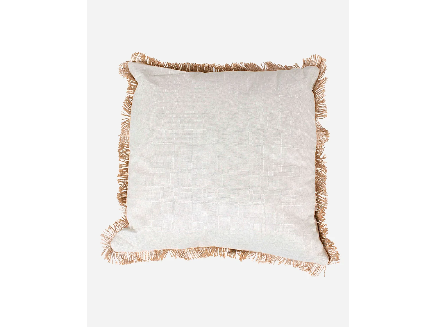 Cuscino in cotone crema 45x45 cm