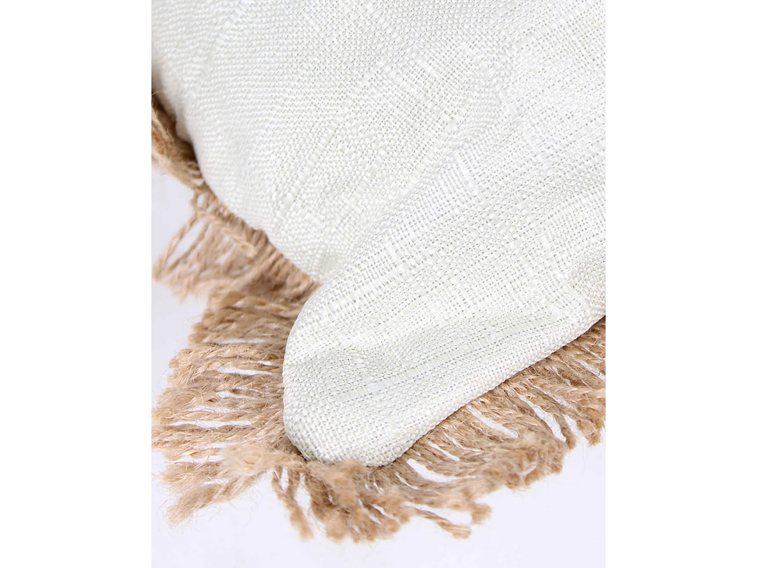 Cuscino in cotone crema 45x45 cm