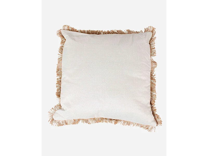 Cuscino in cotone crema 45x45 cm