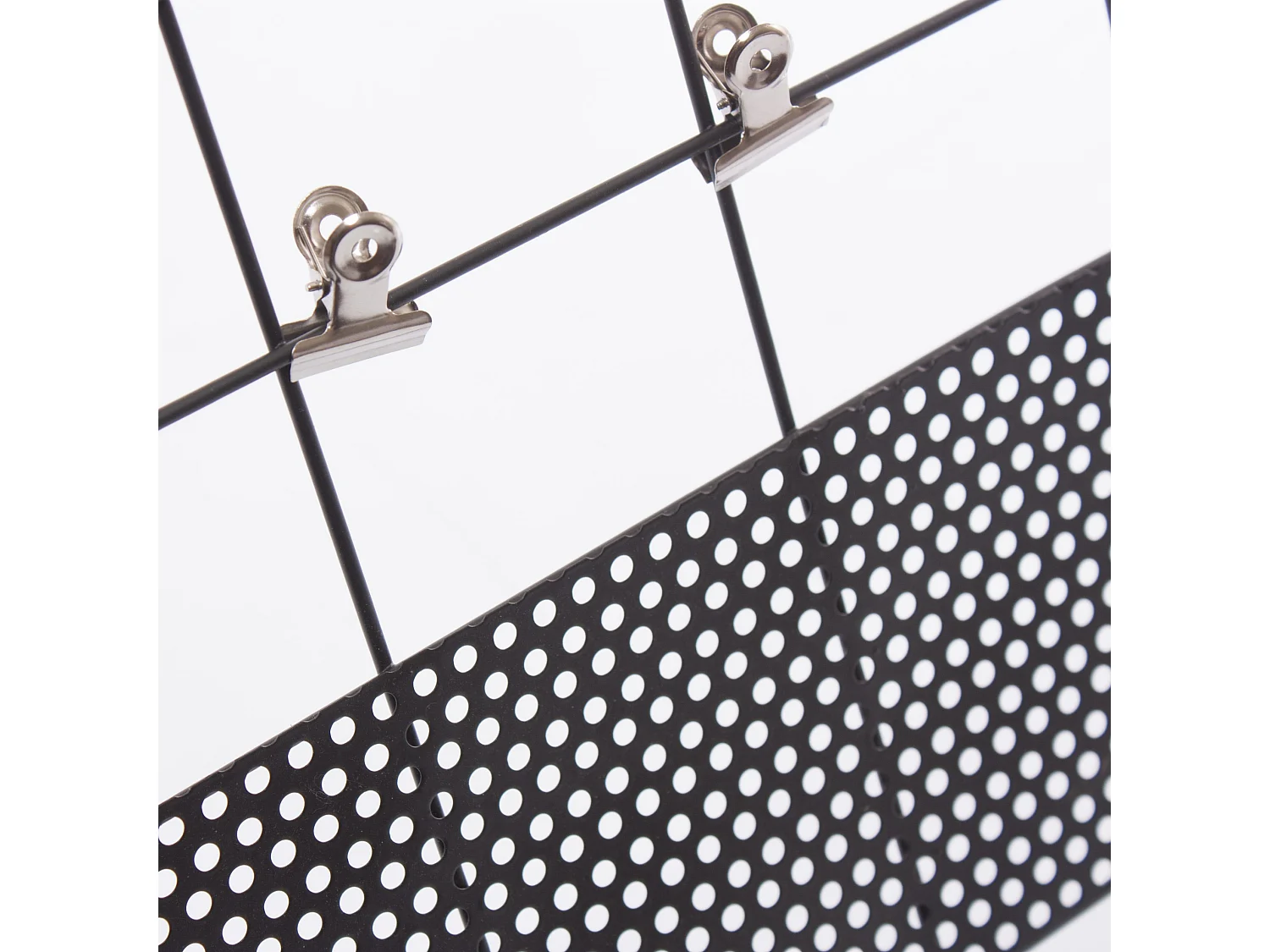 Bacheca in metallo nero