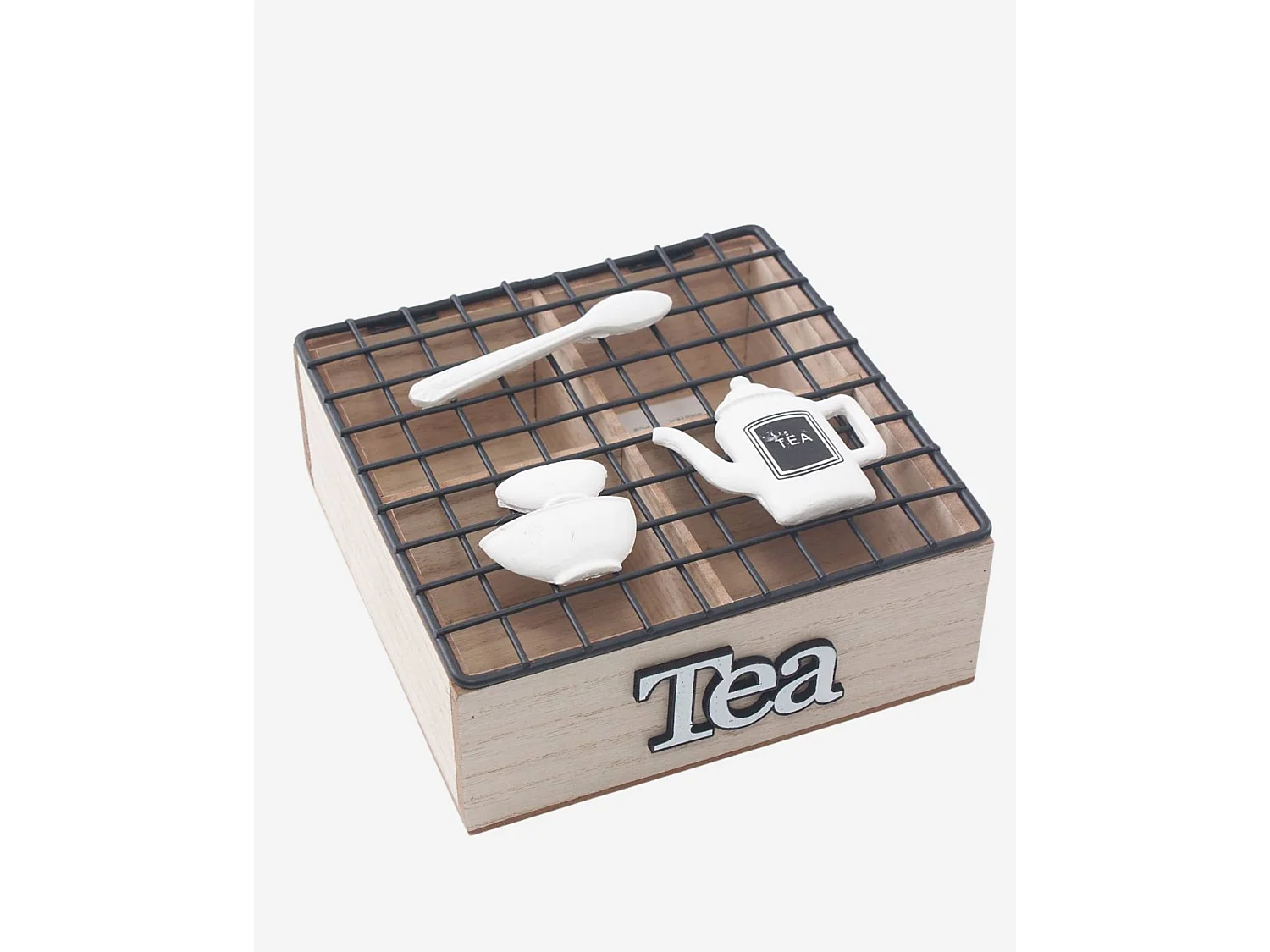 Porta Tisane Tea in Legno Contenitore Porta Bustine Tè Organizer Cucina