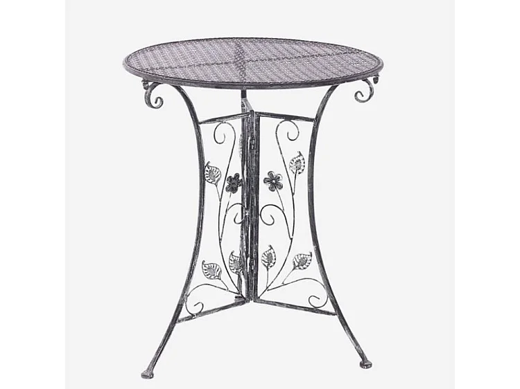 Tavolo pieghevole in ferro battuto
