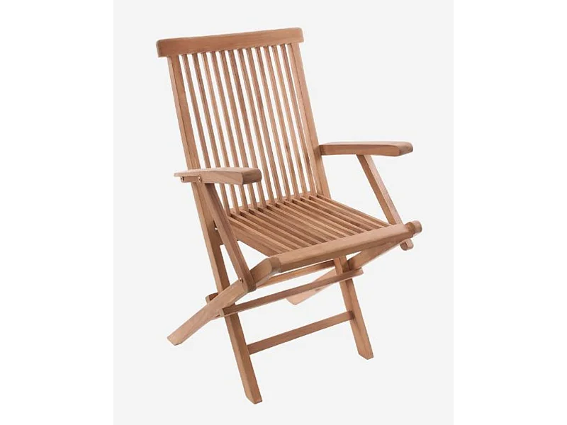 Sedia pieghevole in teak
