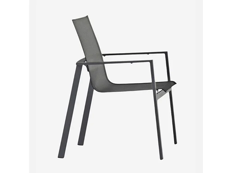 Poltrona in alluminio e textilene "Bruna"