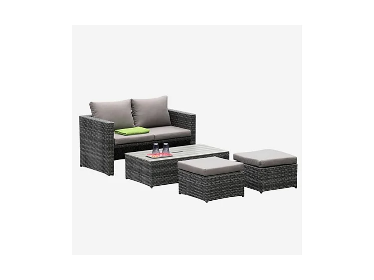 Salotto completo in polirattan "Furbo"