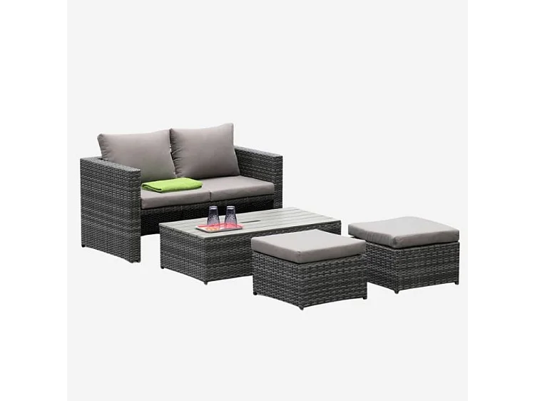 Salotto completo in polirattan "Furbo"