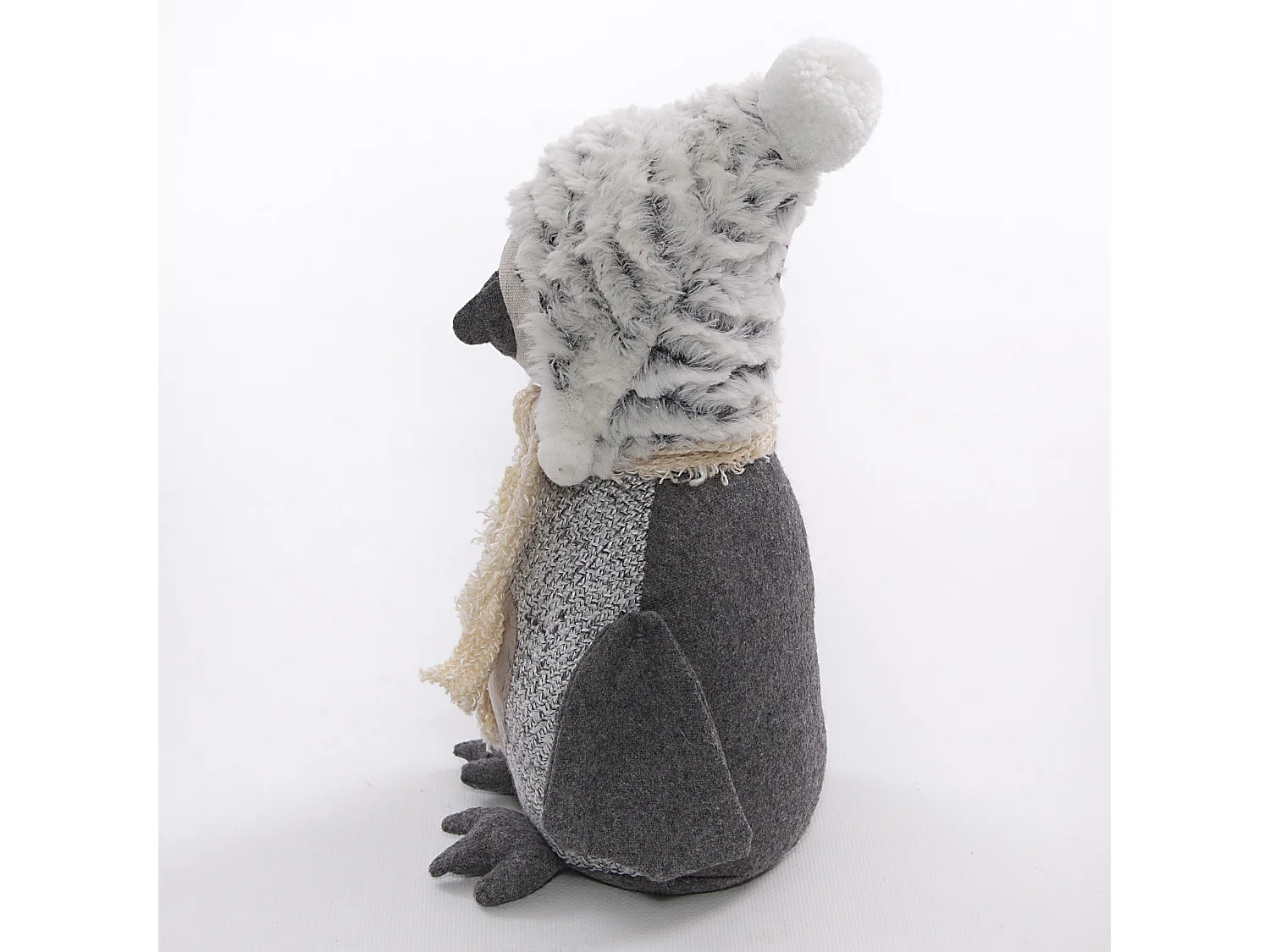 Fermaporta in stoffa pinguino