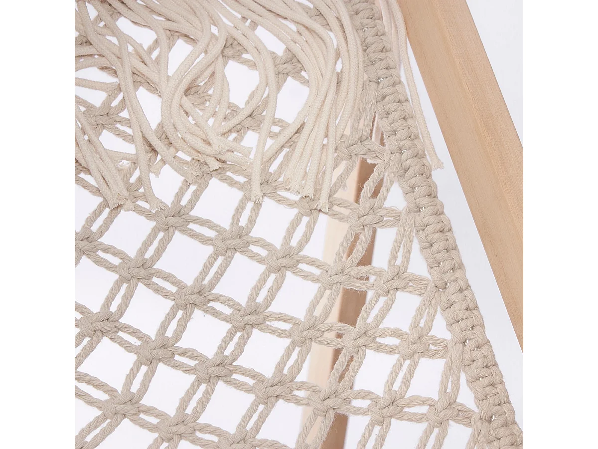 Sedia sdraio in macramè