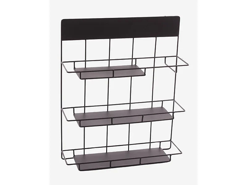 Mensola in metallo con portaoggetti