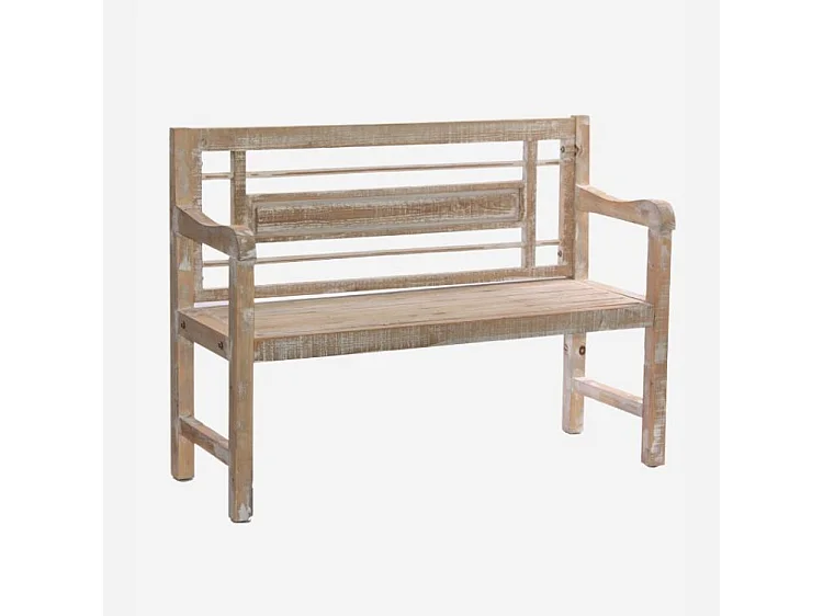 Panchina in abete intagliato