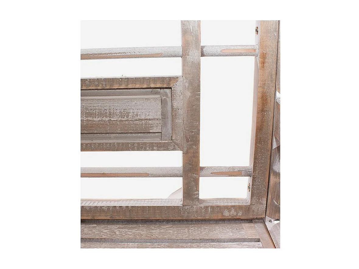 Panchina in abete intagliato