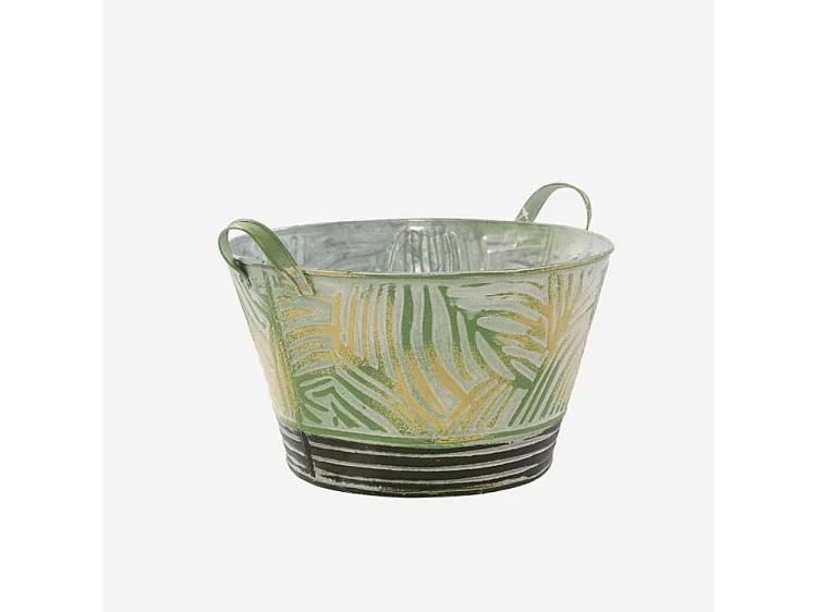 Ciotola in latta con manici