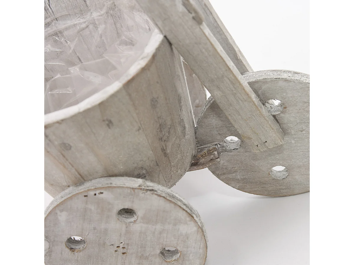 Bici portavaso in legno