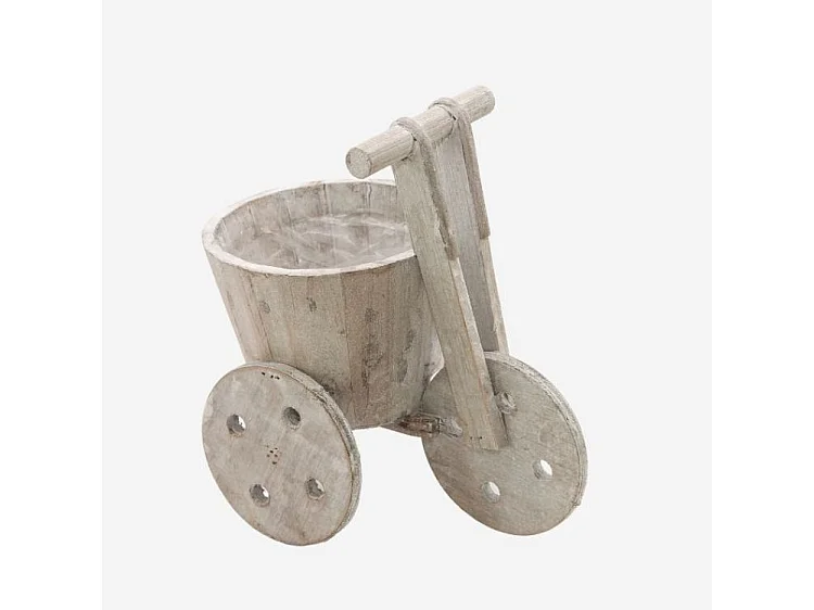 Bici portavaso in legno