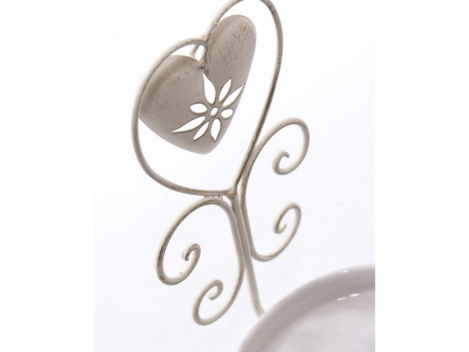 Portasapone in metallo bianco