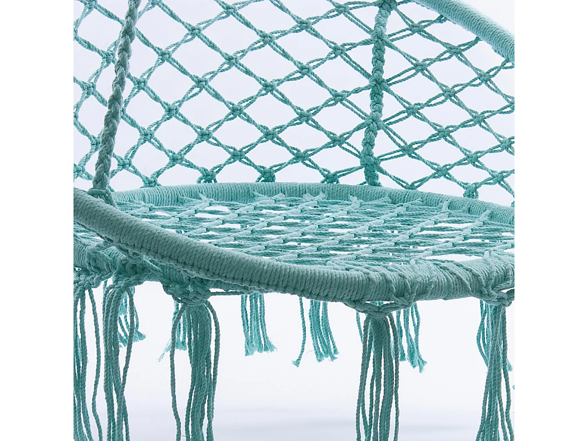 Poltrona pensile acquamarina in cotone