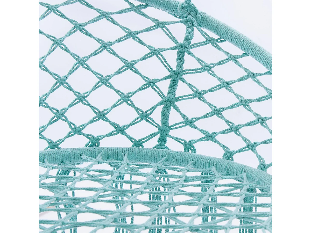 Poltrona pensile acquamarina in cotone