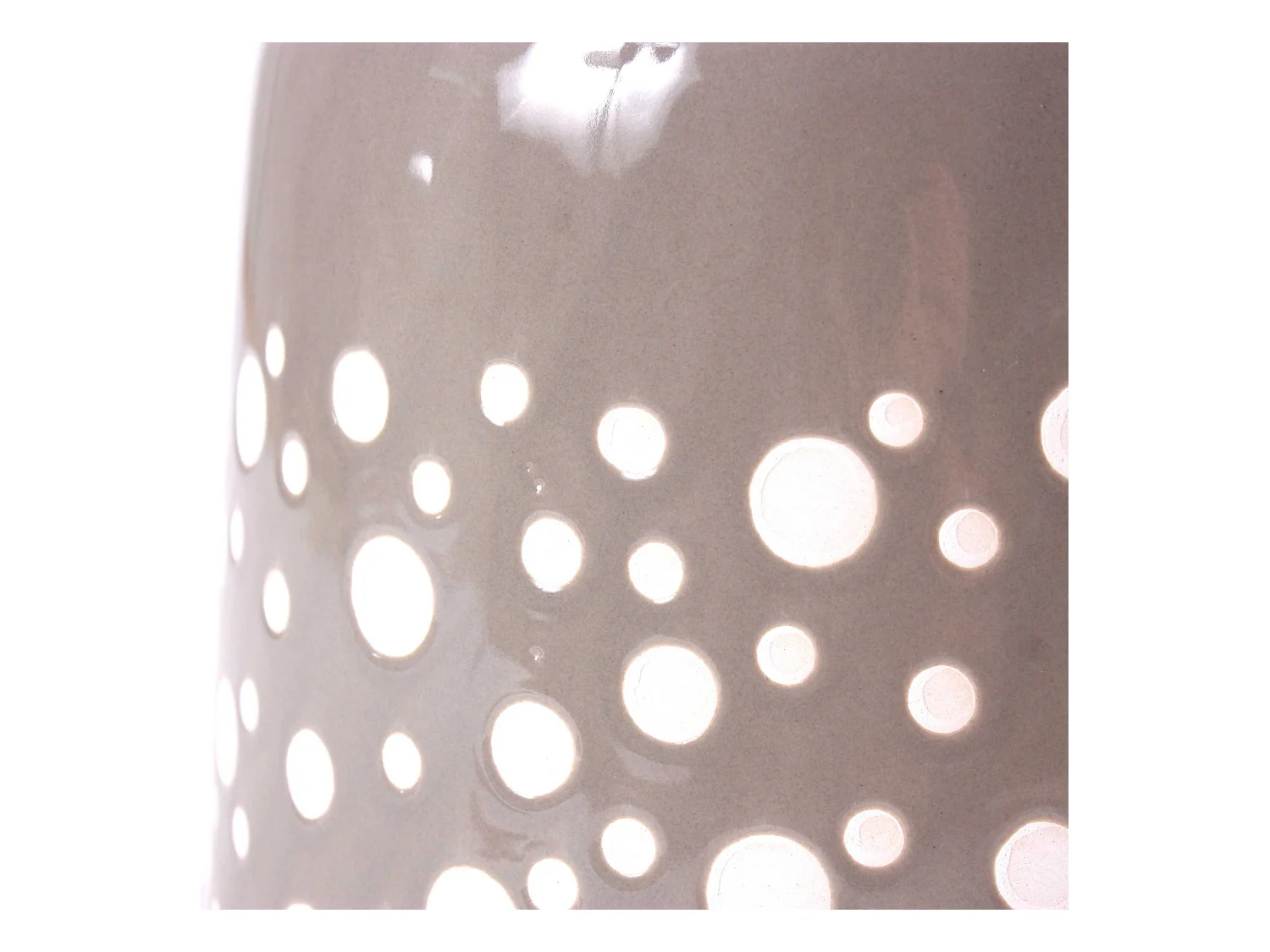 Lampada in ceramica con pois