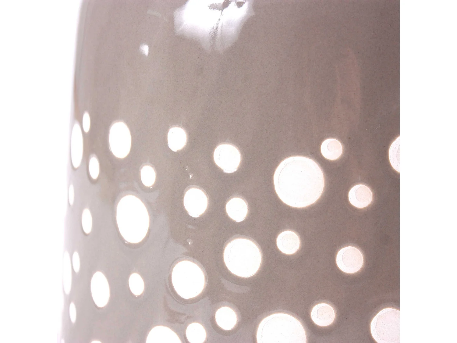 Lampada in ceramica con pois