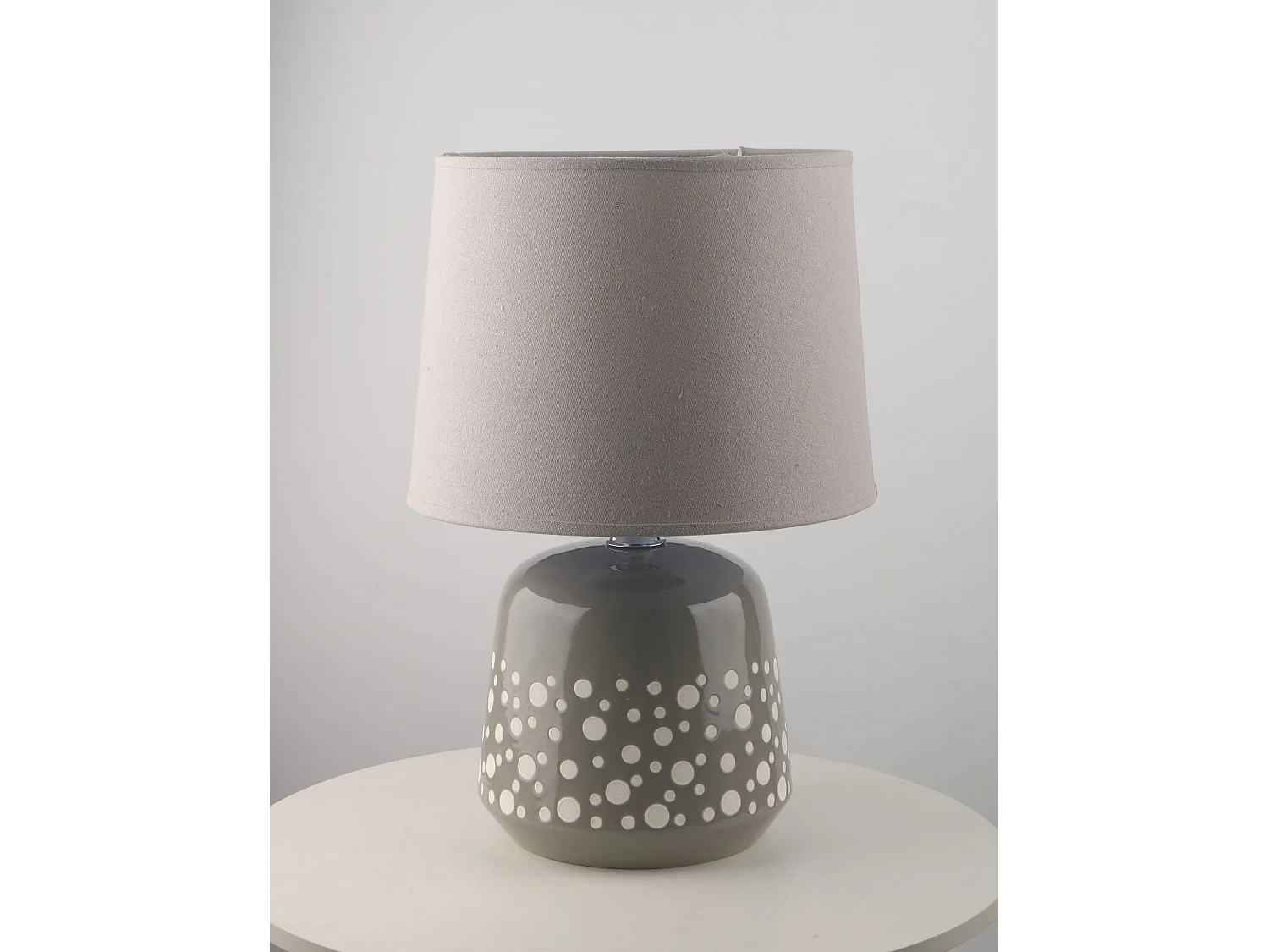 Lampada in ceramica con pois