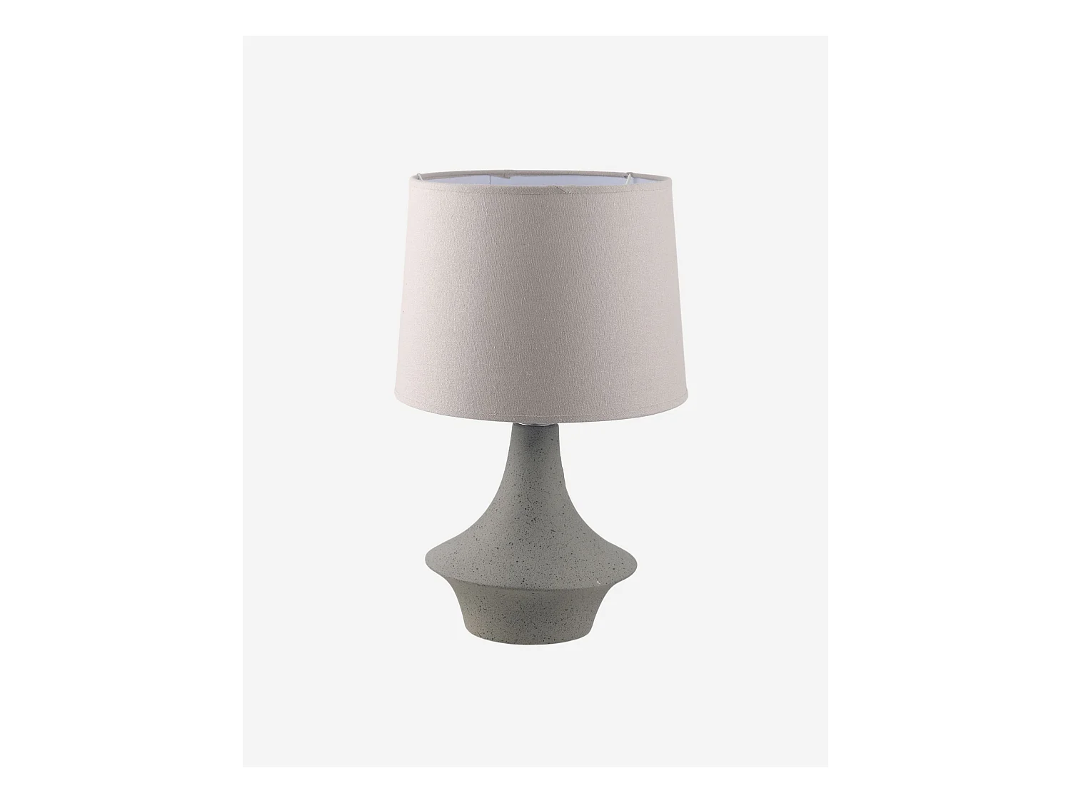 Lampada in ceramica sagomata grigia
