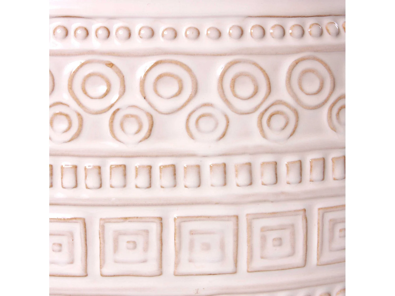 Lampada ovale in ceramica decorata