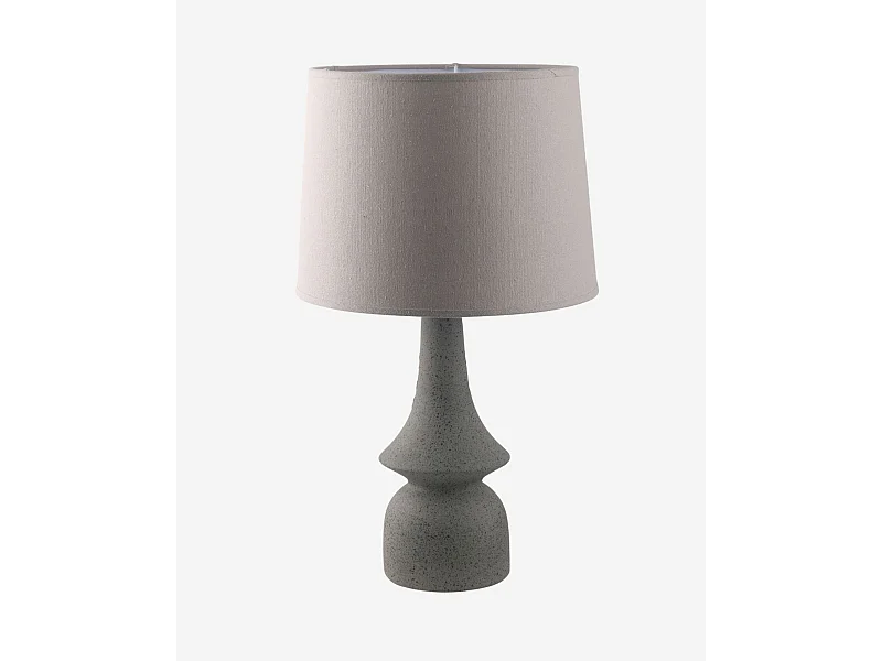 Lampada in ceramica grigia sagomata