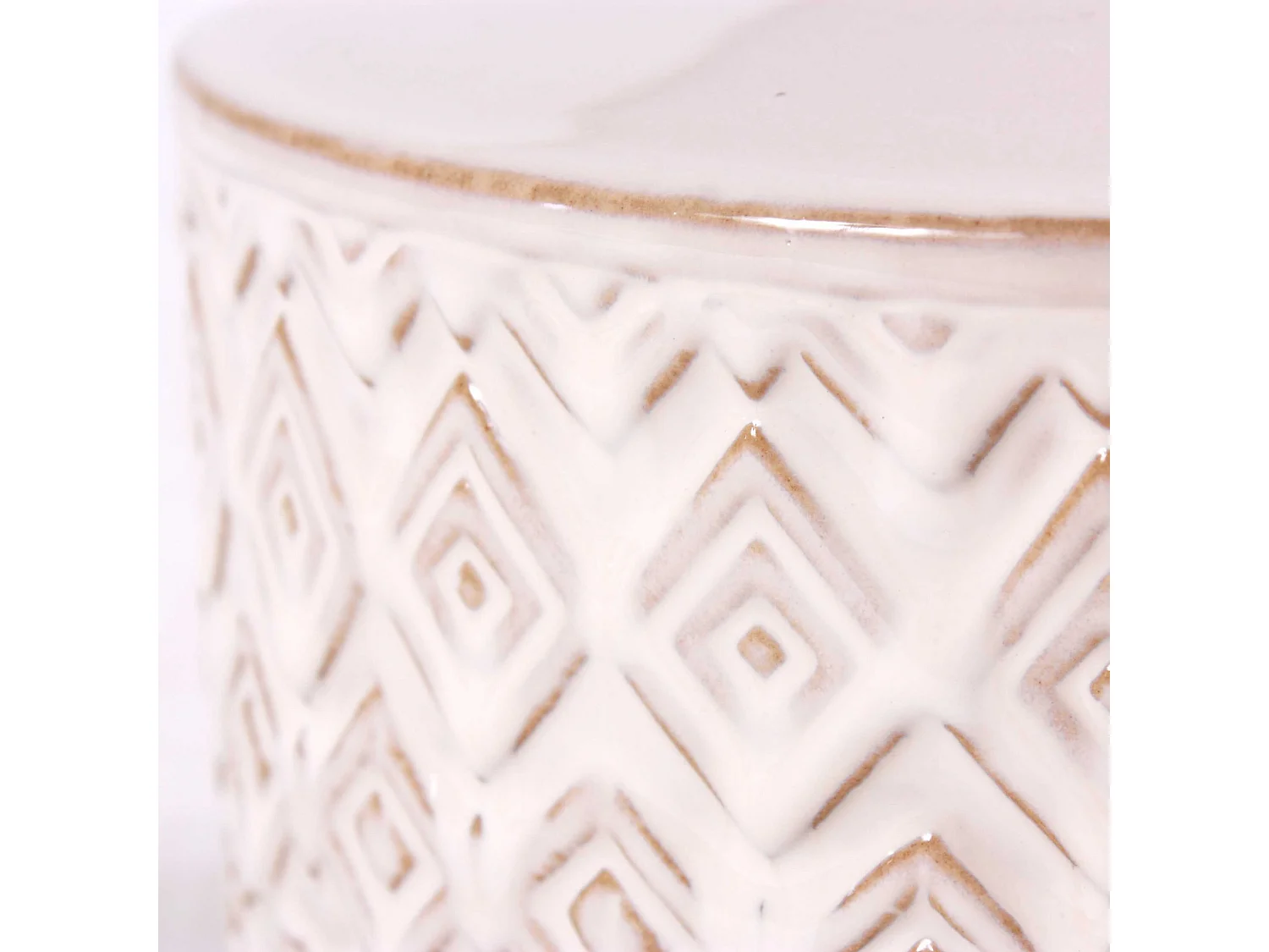 Lampada da tavolo in ceramica bianca con paralume ecrù lampada decorativa