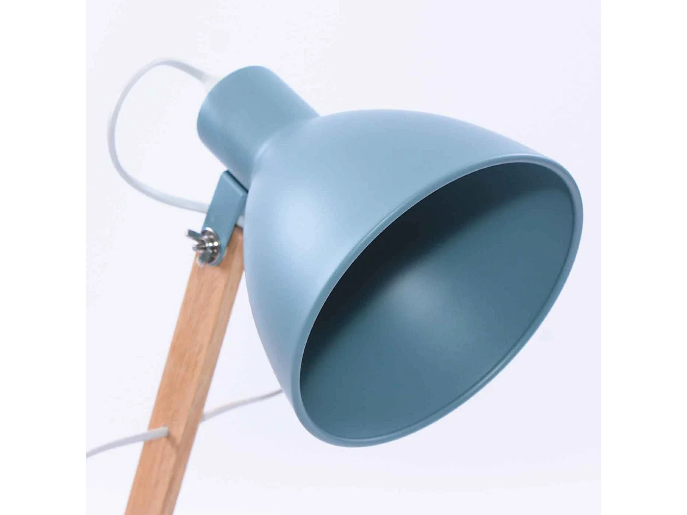 Lampada da scrivania grigio-azzurra