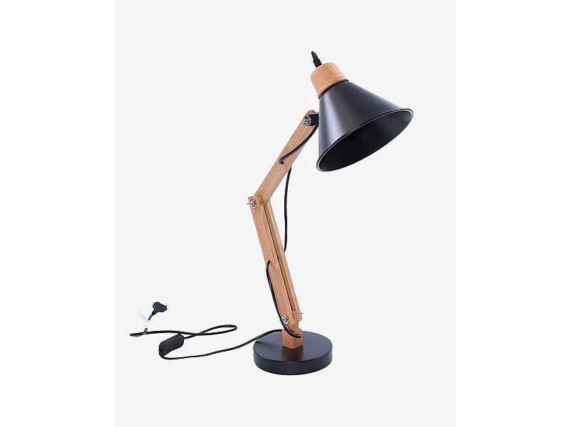Lampada da scrivania nera