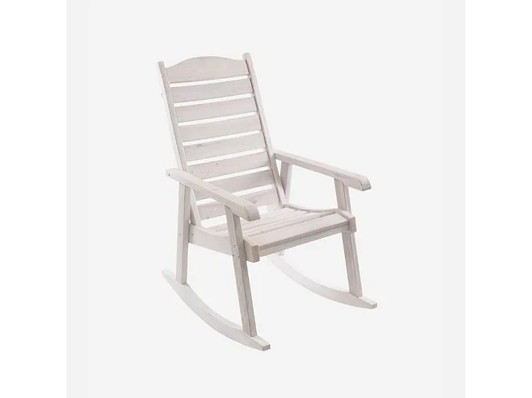 Sedia a dondolo in abete