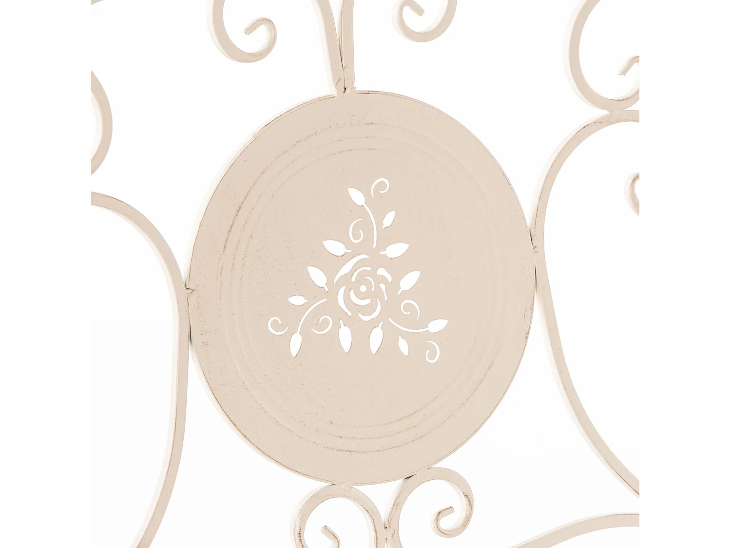 Sedia in metallo bianco