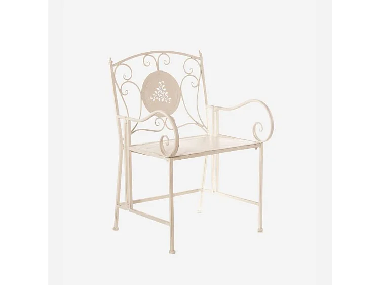 Sedia in metallo bianco