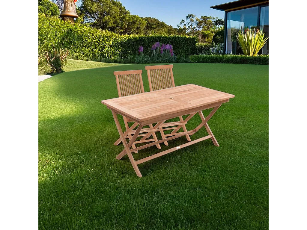 Tavolo pieghevole in teak