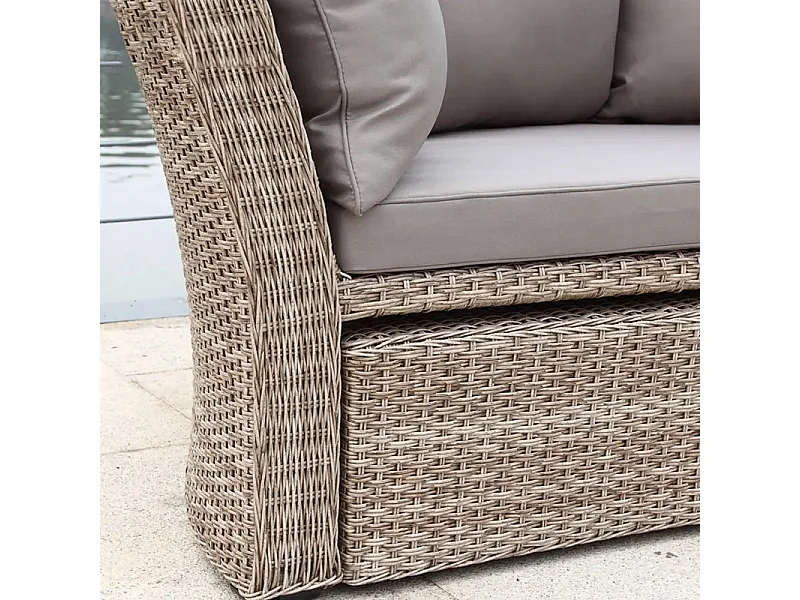 Divano ovale in polirattan "Arena"