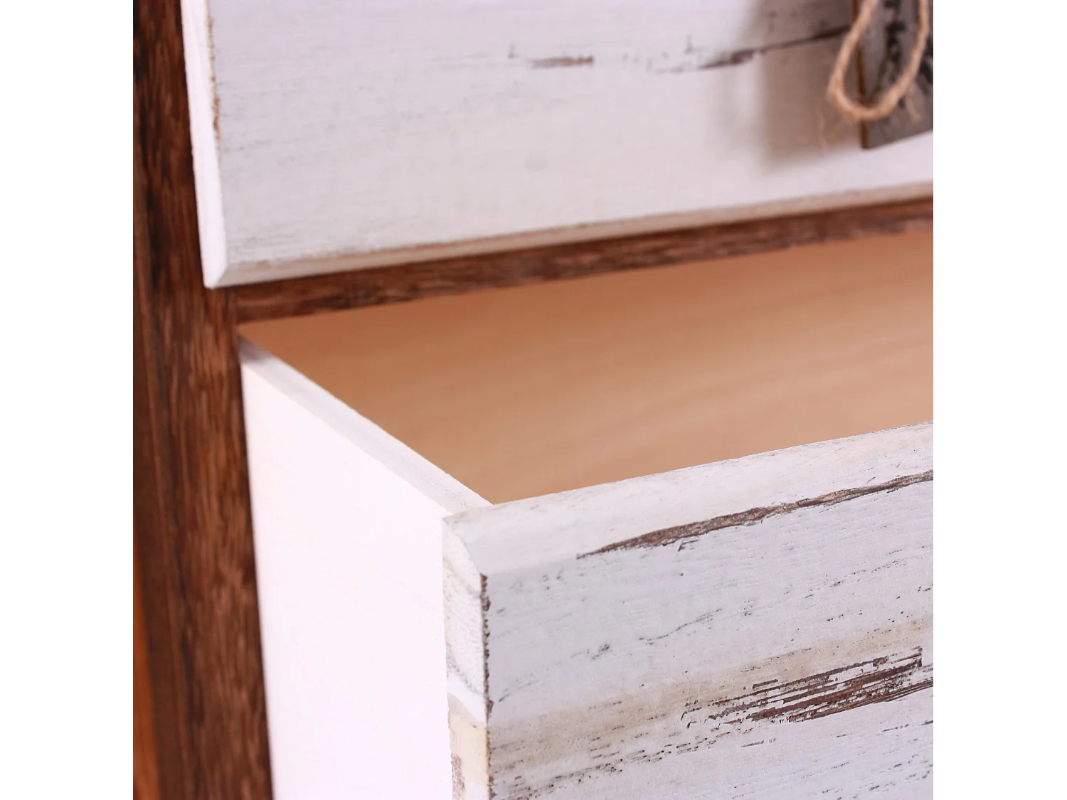 Comò bicolor in paulownia