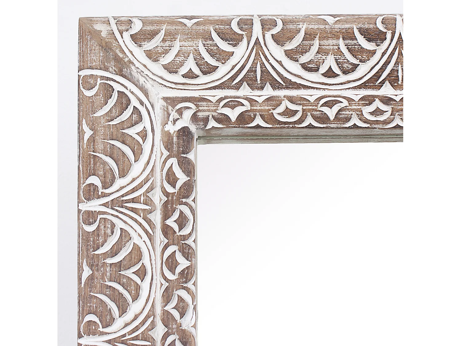 Specchio in mango con appoggio