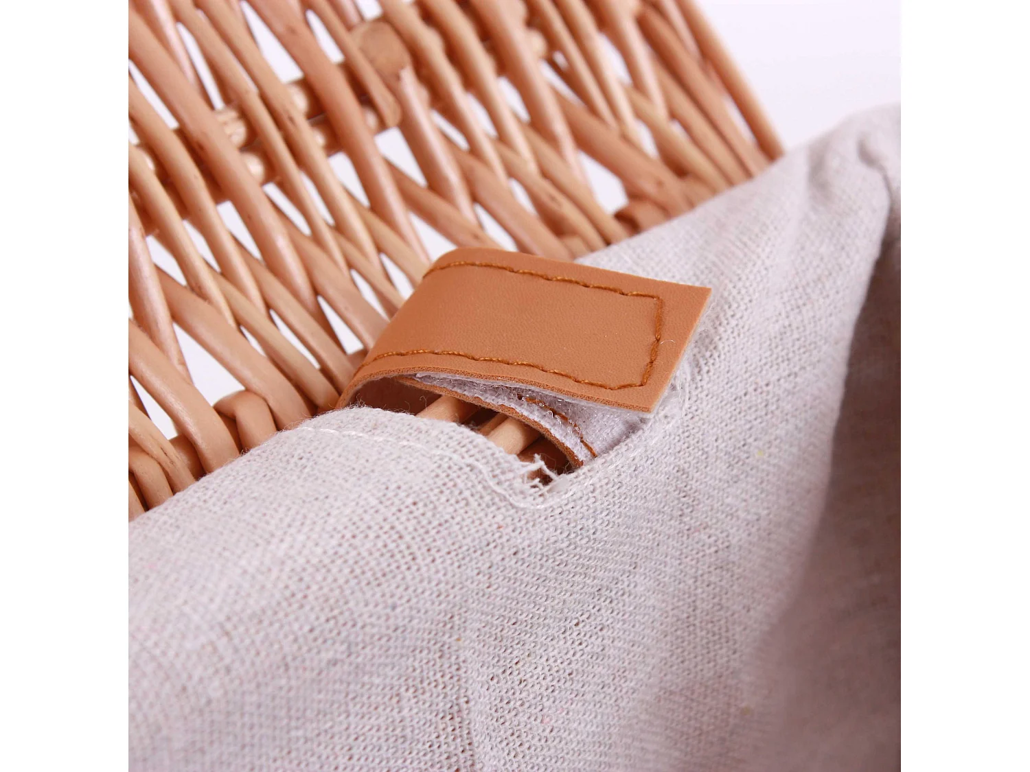 Set di 2 bauli in vimini bollito