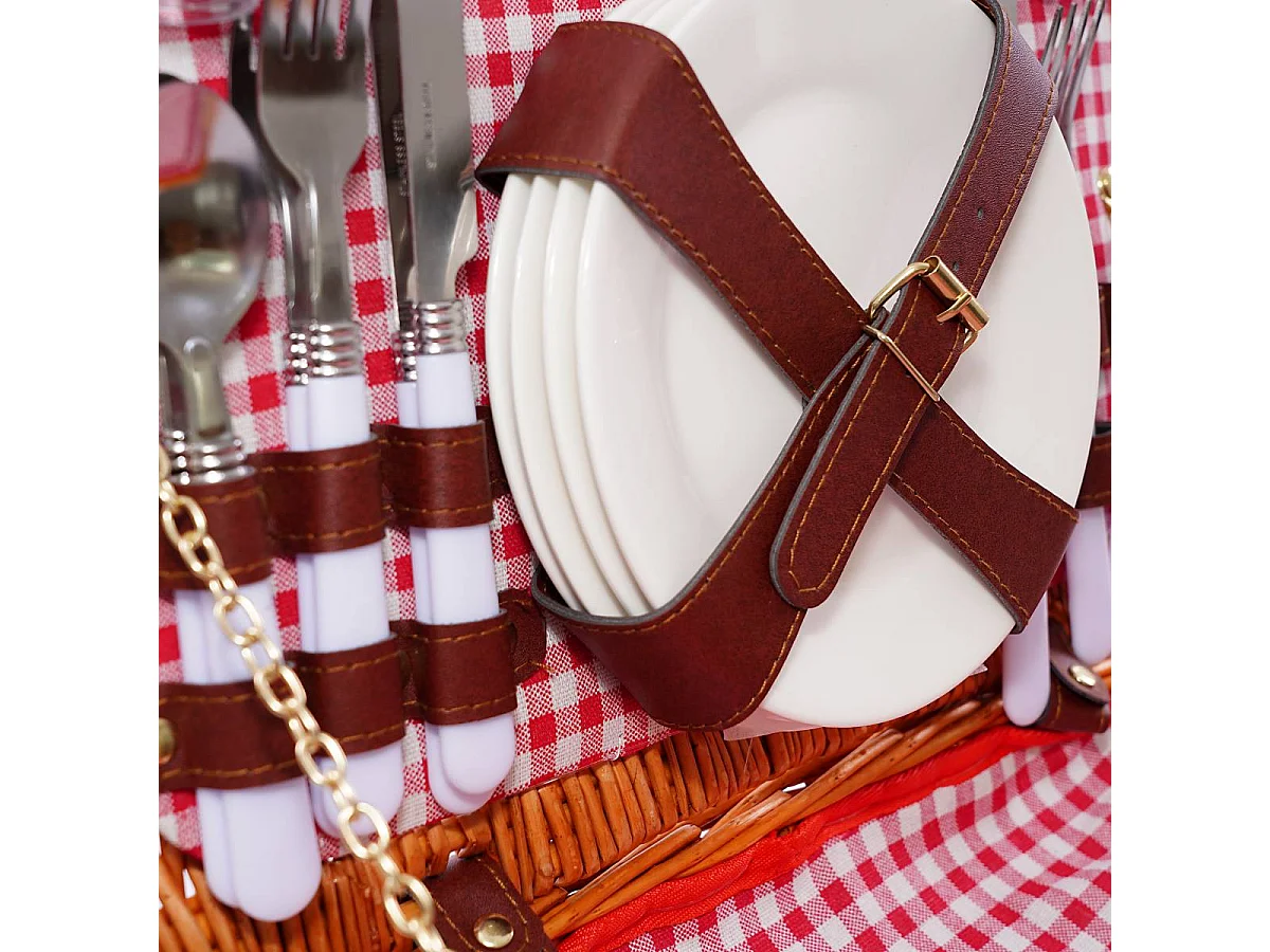 Cesto da pic-nic con due manici