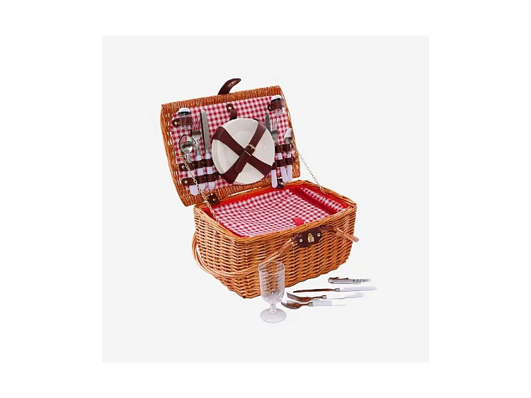Cesto da pic-nic con due manici