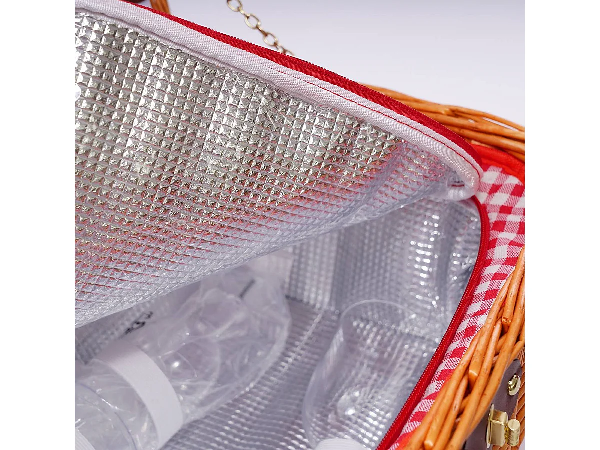 Cesto da pic-nic con due manici