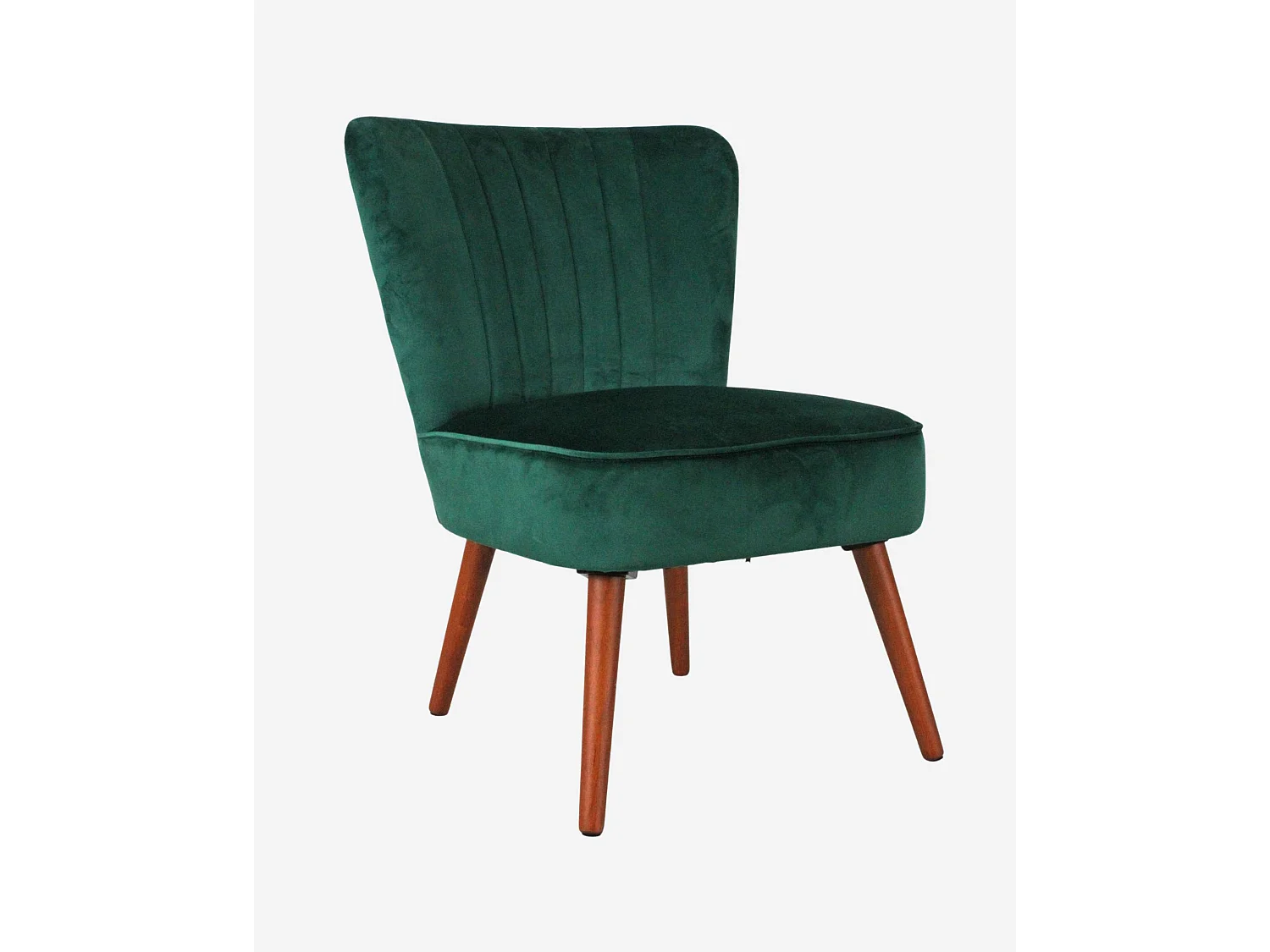 Poltrona in velluto verde