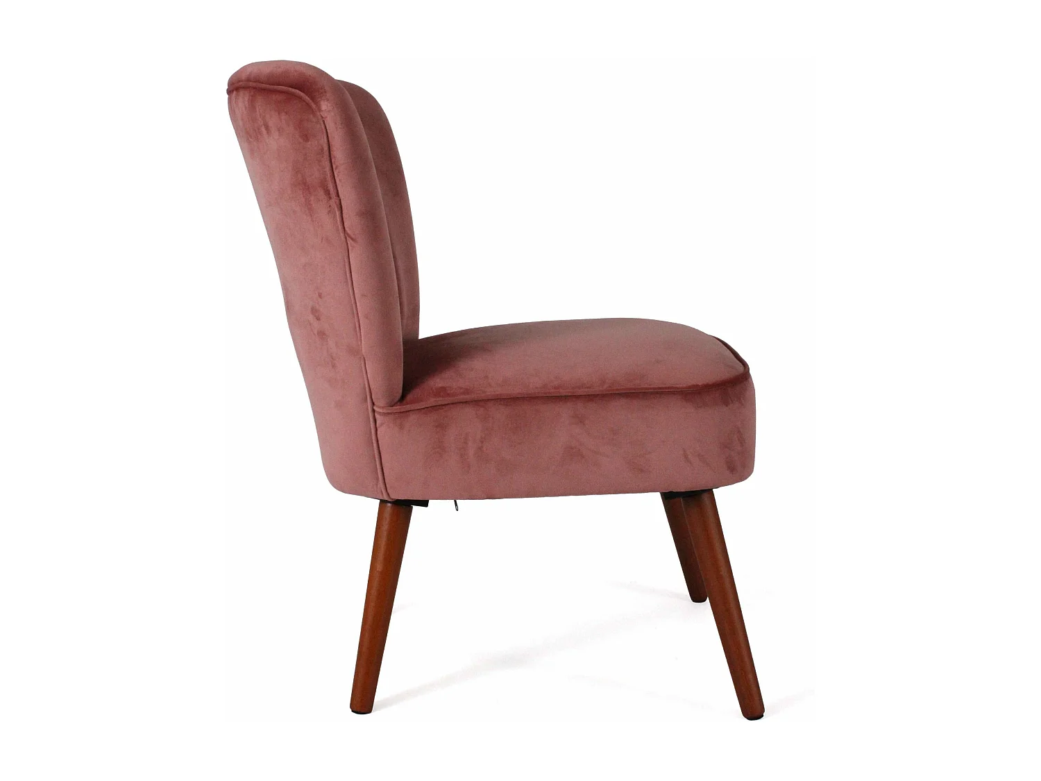 Poltrona in velluto rosa