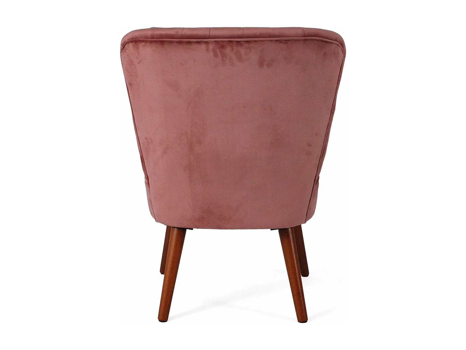 Poltrona in velluto rosa