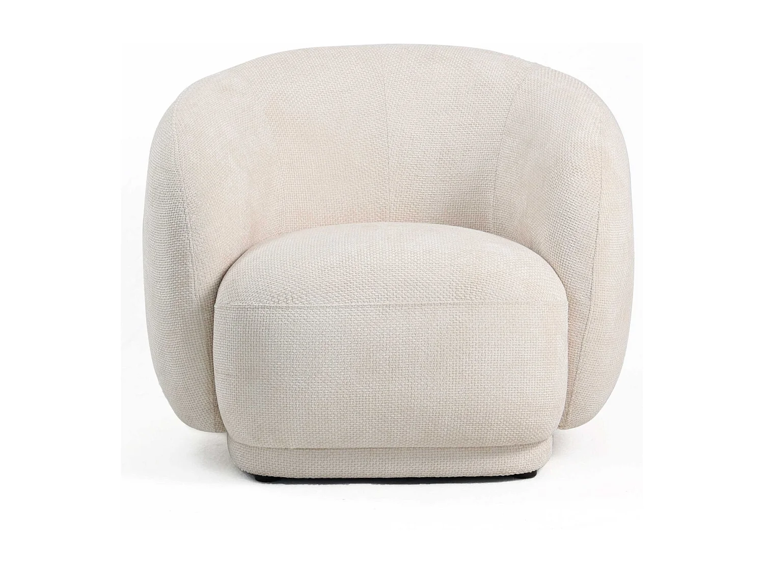 Poltrona in tessuto bianco "Alba"