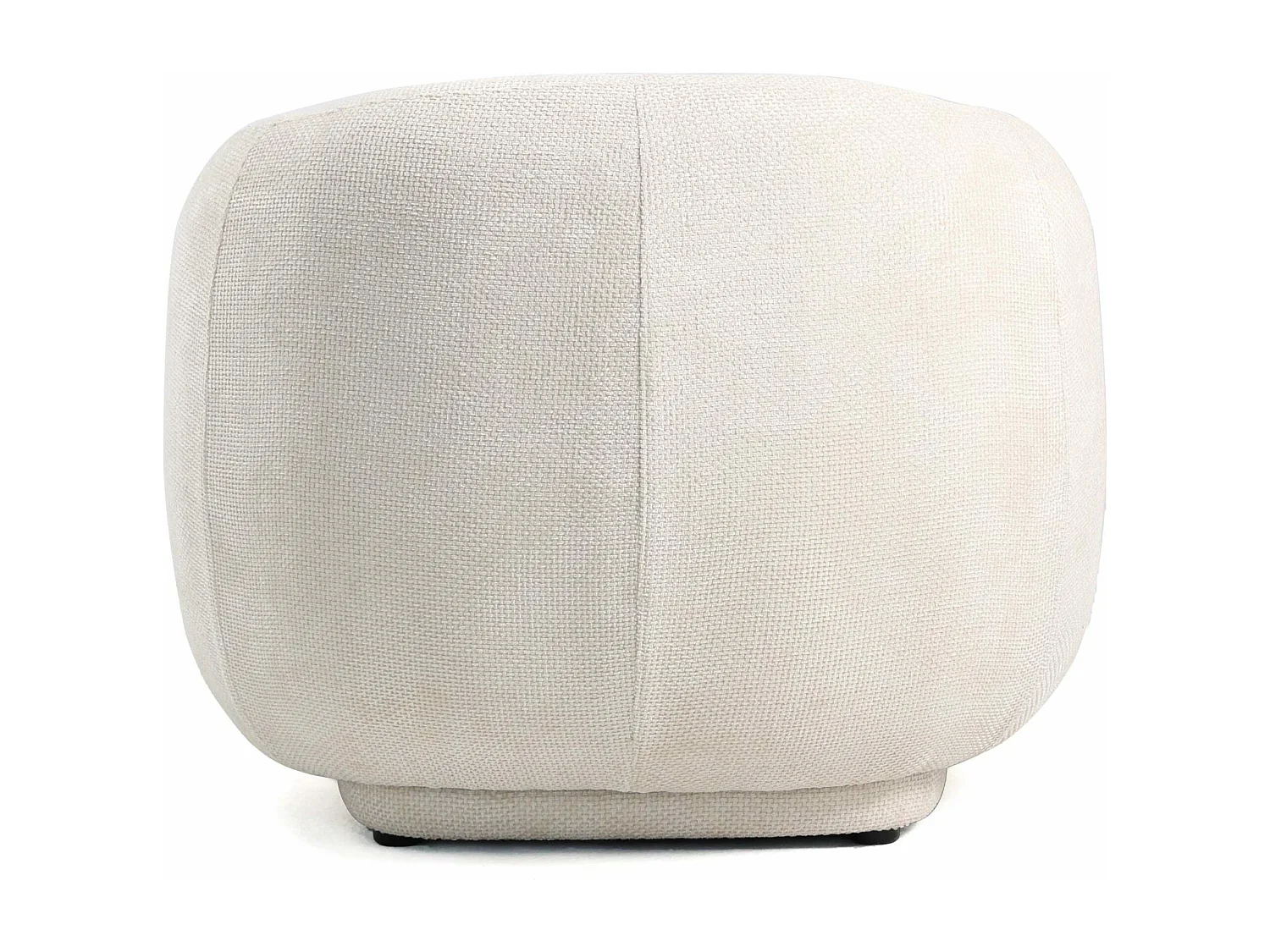 Poltrona in tessuto bianco "Alba"