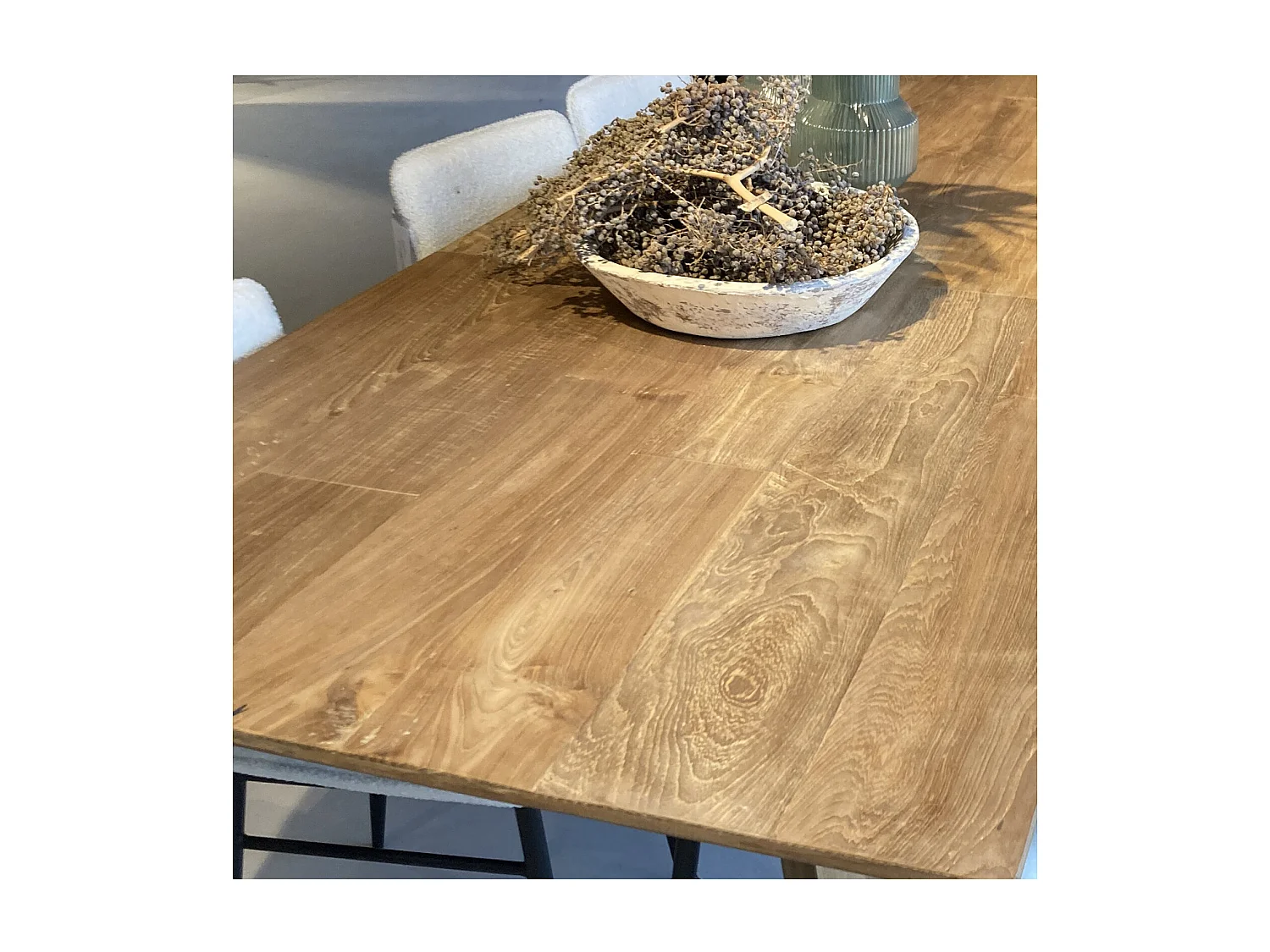 KKOPEN-Mesa de comedor 8/10 personas 220 cm teca reciclada