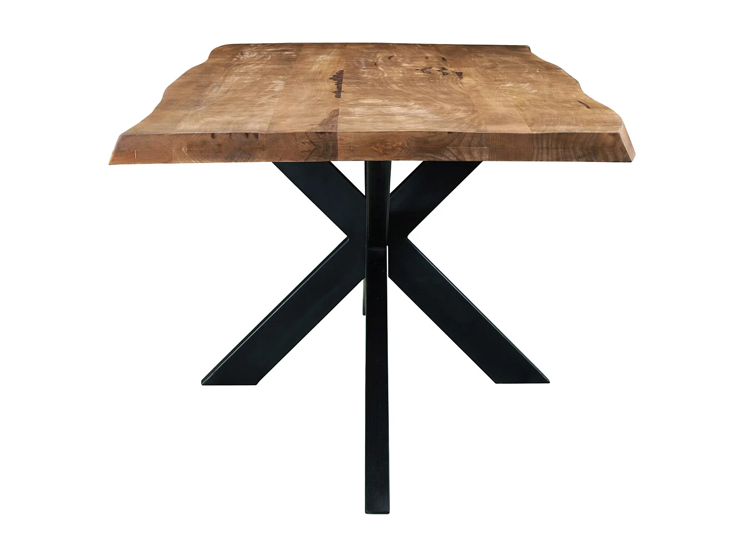 MANAUS-Mesa de comedor 6/8 personas 180 cm bordes sin tratar