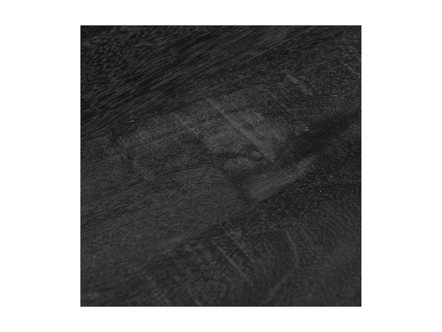 UZES-Mesa de comedor 8/10 personas 220cm madera maciza negra